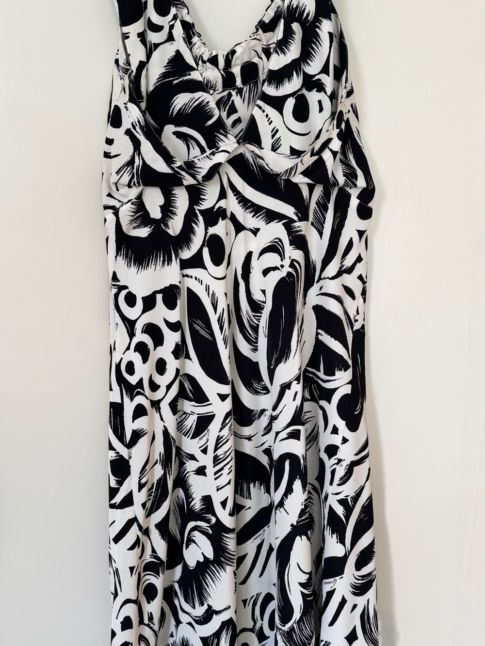 Gucci Black & White Floral Sleeveless Midi Dress size IT 46 US 10 - Picture 6 of 8